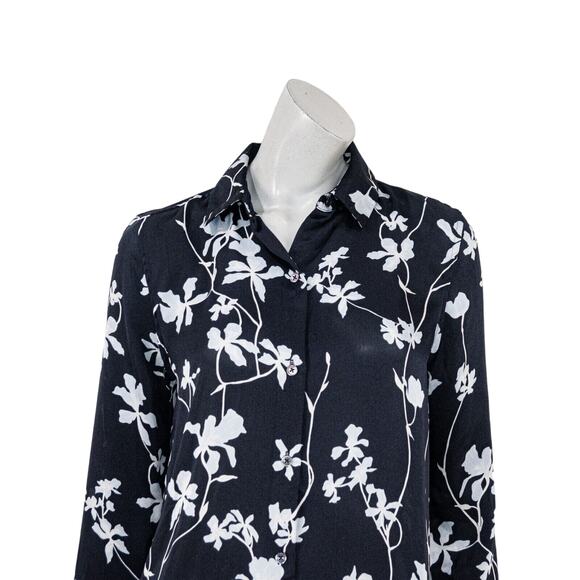 Equipment Femme Women's Essential Floral Shirt in Eclipse Multi Size Small - Picture 12 of 13